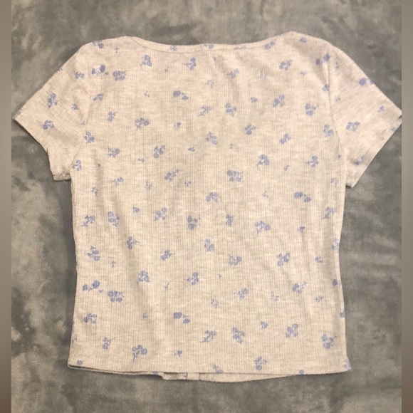 Pink Rose Ribbed Crop Top - Picture 4 of 4